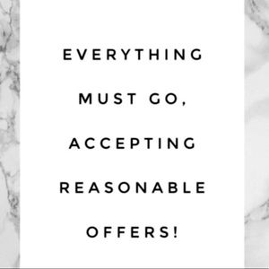 Last day to make an offer on anything!!